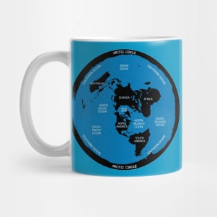 The Flat Earth Map Mug